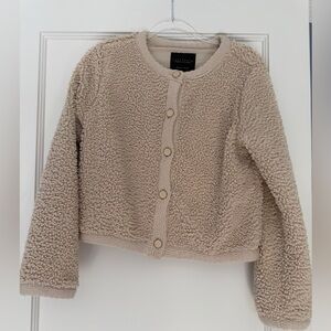 Sanctuary Cream Knit Collar Jacket